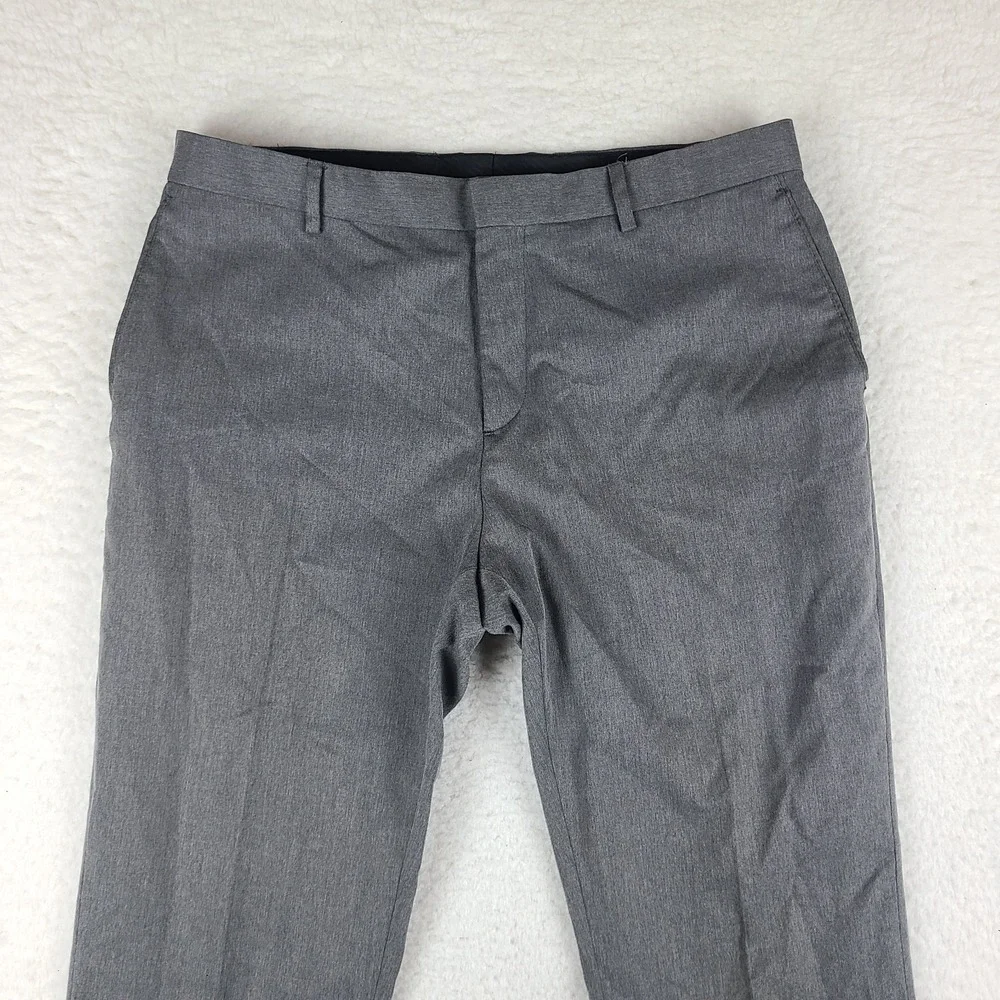 Banana Republic Dress Pants‎ Mens 35x30 Dark Gray Tailored Slim Fit Slacks